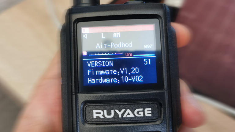 Ruyage UV-98 10w ,Firmware: V1.20, Hardware:10-V02